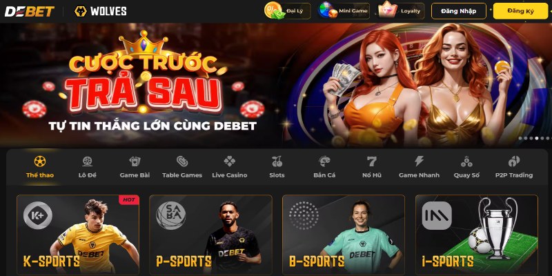 link vào debet